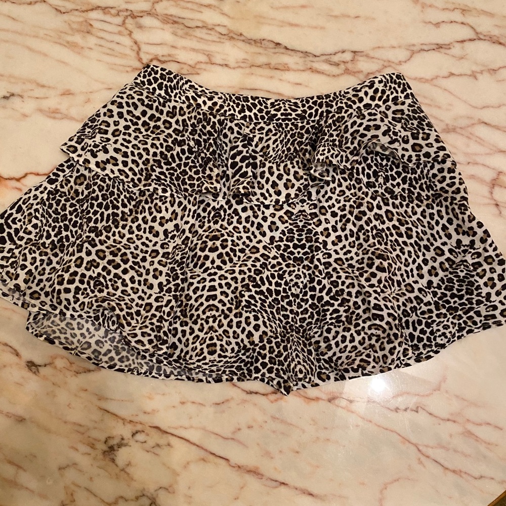 Leopard print skirt